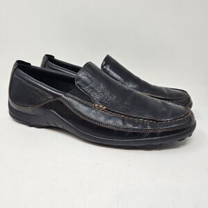 Cole Haan Mens Shoes 12 M Loafer Leather Tucker Venetian Shoes Black S9